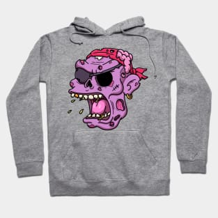 Zombie Pirate Face Hoodie